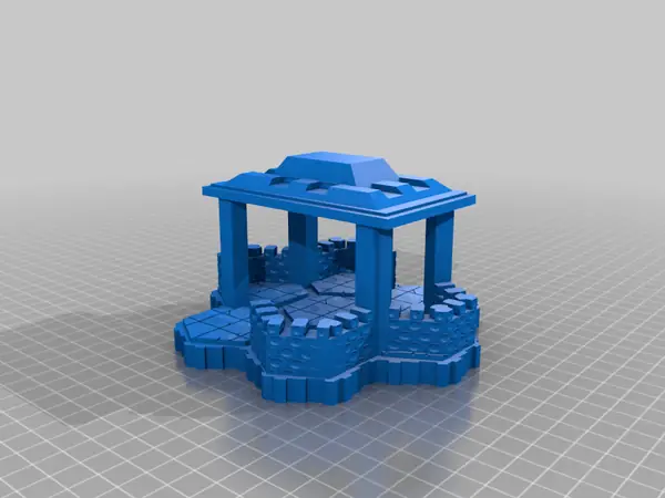 Locking Hex Terrain Stone Fort
