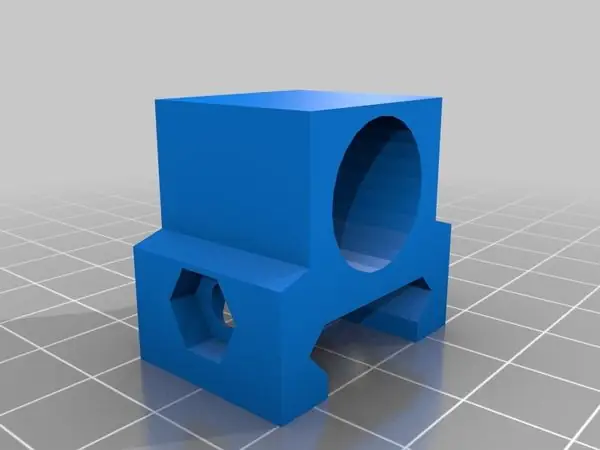 Tiny flashlight holder Picatinny Rail