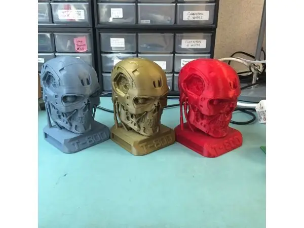 T800 Smooth Terminator Endoskull Printable WithBase (not ExoSkull)