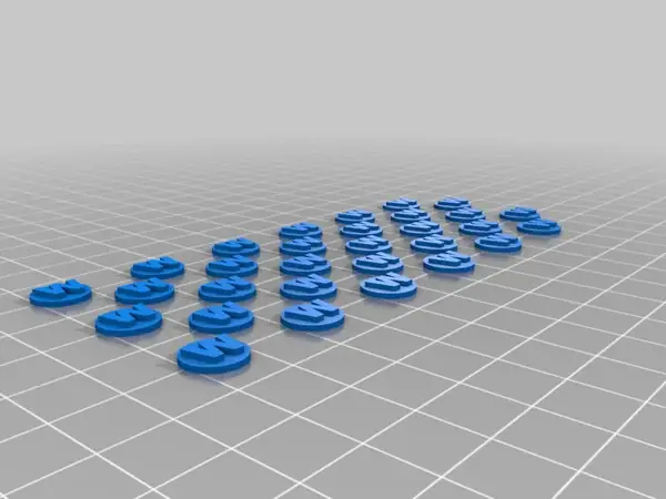 Comand point and wound markers for warhammer 40,000