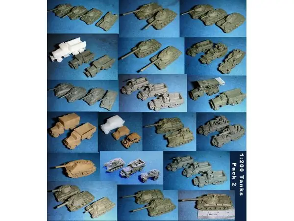 1:200 Tanks and Vehicles - Pack 2