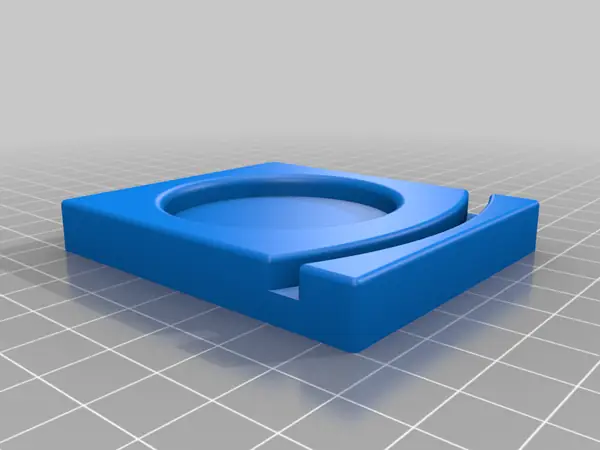 Curved Lithophane Stand for LED Candle