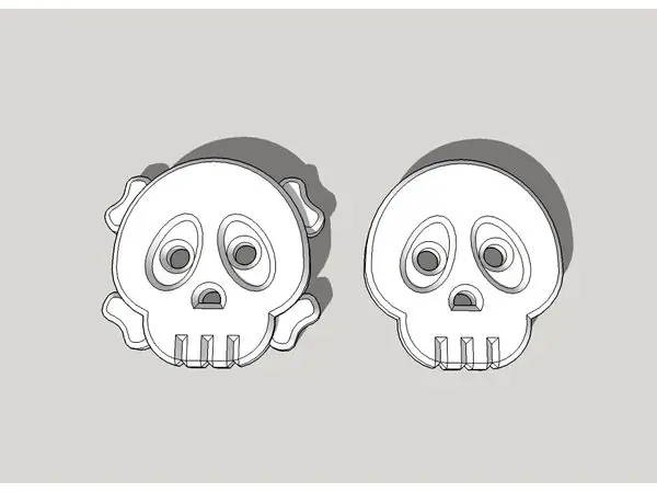 Cute Skull Shirt Buttons