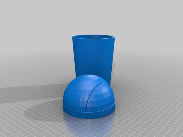 Coffee cup trash can.
