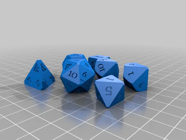 D&D dice set