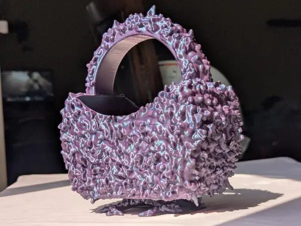 Coral Textured Bag - Purse - Handbag - Basket