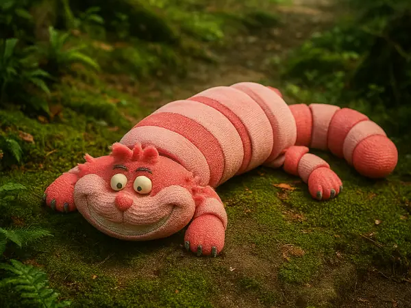 Alice in Wonderland Cheshire Cat Articulated Toy