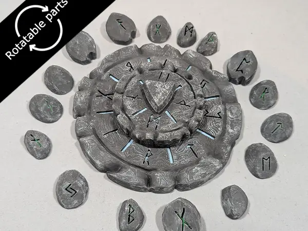 Rune Puzzle dial - DND terrain (supportless)