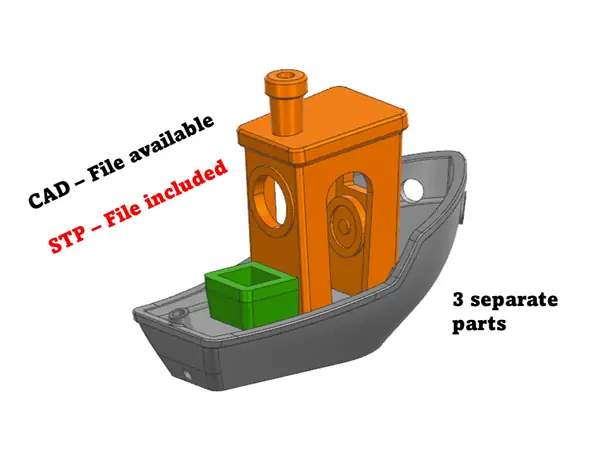 Benchy with CAD-File / STP-File
