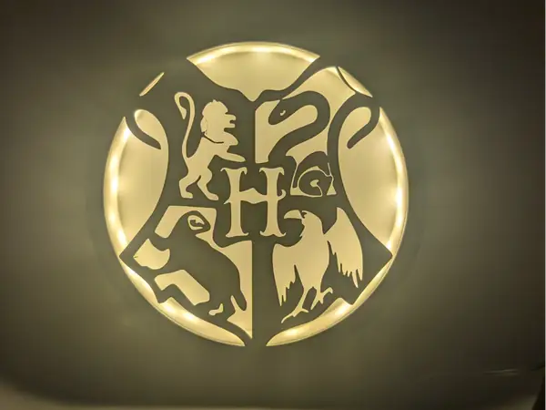 LED Silhouetten Lampe Harry Potter Wappen