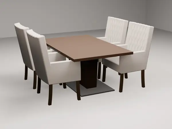 Dining table, for dollhouse or diorama
