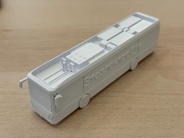 Electric bus toy Kit Card KAMAZ / Электробус Камаз