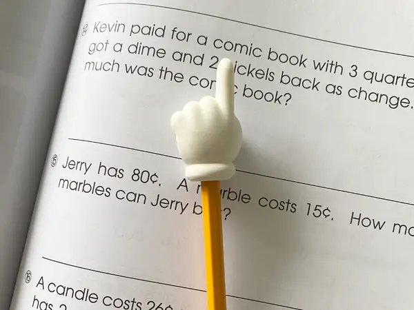 Cartoon Pointed Fingers for Pencil (Q_Craft)
