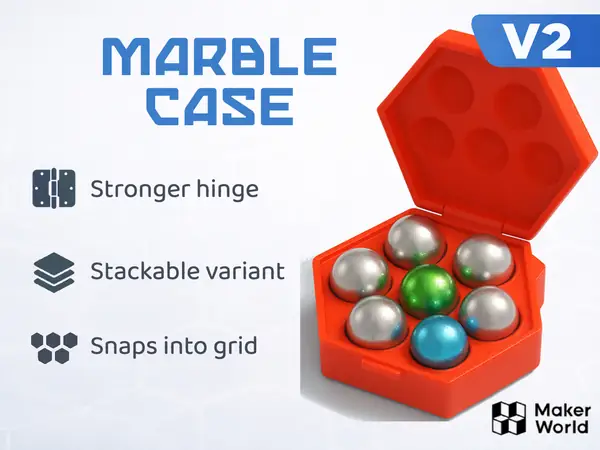 Marble Run Case – Print-in-Place Marble Storage