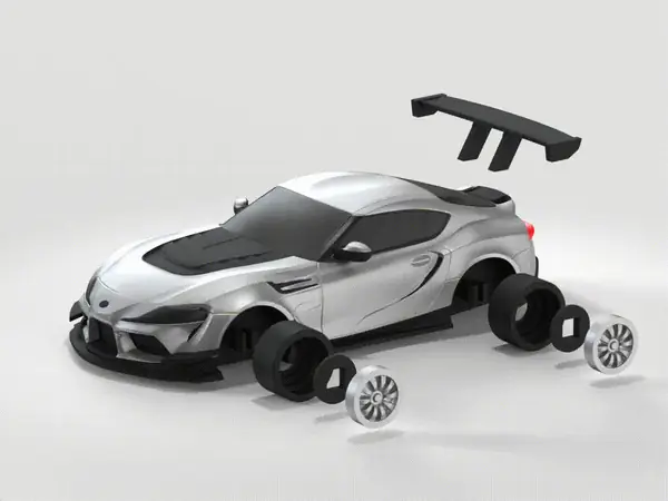 【Toyota】丰田 GR Supra A90（第五代 Supra）赛道版传奇跑车 组装/轮胎可动
