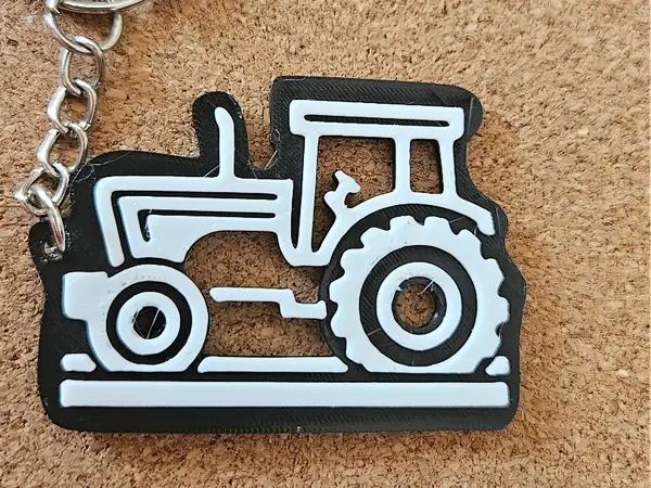 Tractor keychain
