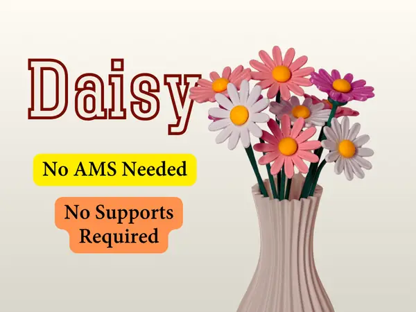 Daisy (Marguerite) – No Supports, No AMS Required