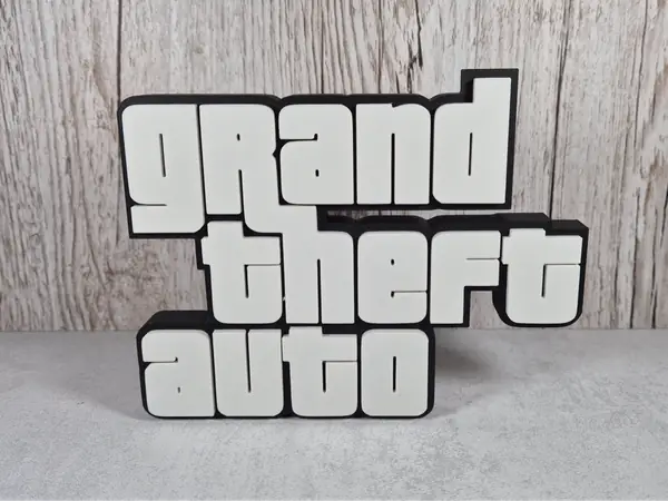 Grand Theft Auto Desk Sign – Iconic GTA Logo