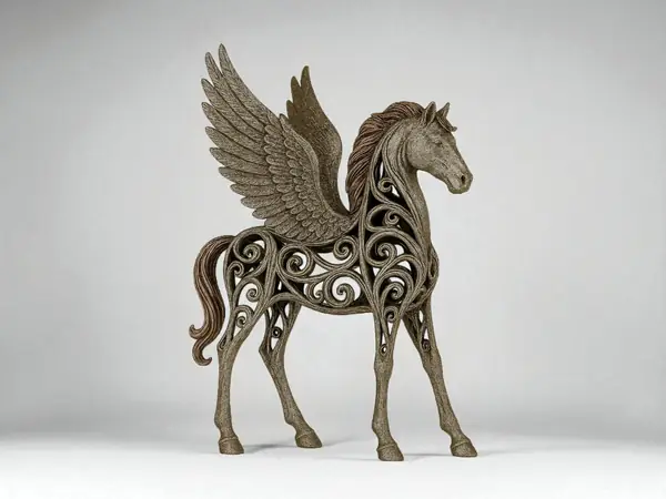 Pegaso – Escultura en Relieve Ornamental