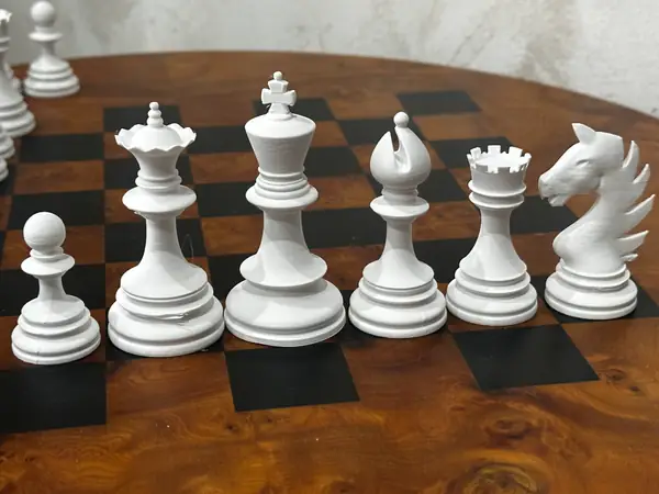 3D chess pieces