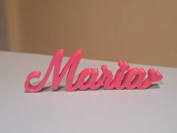 Maria, scritta da appoggio con nome