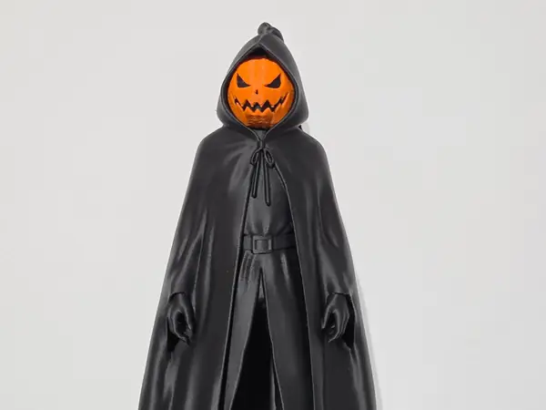Halloween Figur Kürbis mit Umhang