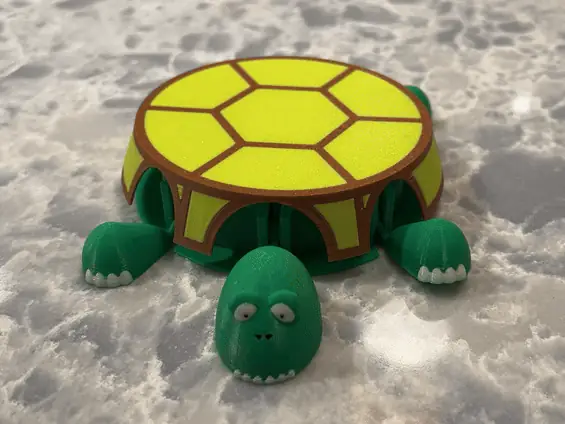 Animated, Articulated Turtle Coaster Fidget