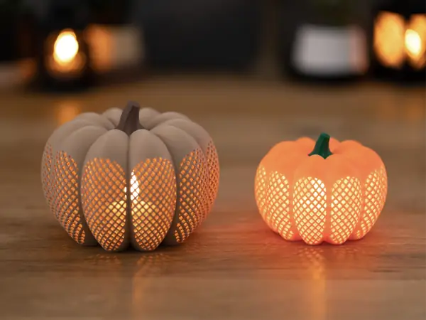 Modern Pumpkin Tea Light