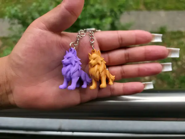 Fenrir Wolf Keychain