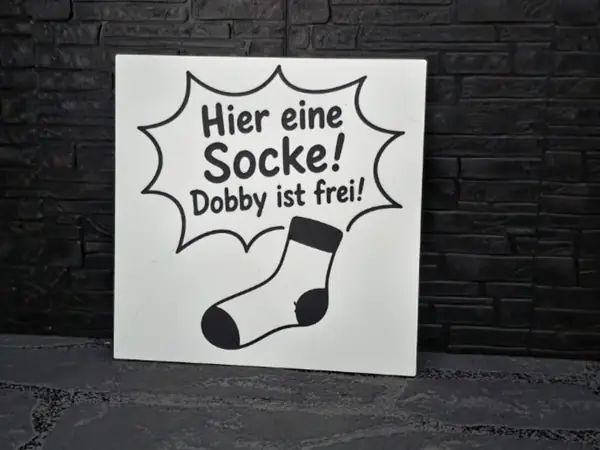 Abschiedsgeschenk Maget Schild "Dobby ist Frei"