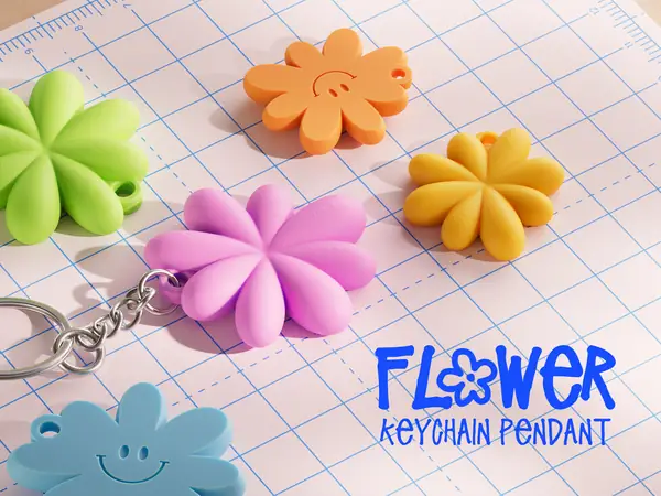 Flower Keychain Pendant