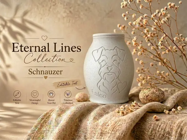 Eternal Lines Urn – Schnauzer