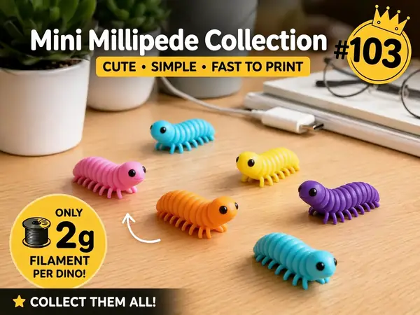 Mini Millipede Fidget - Micro Zoo