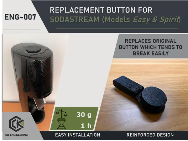 Replacement Button for Sodastream (easy & spirit)