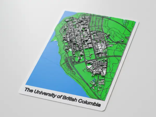 加拿大英属哥伦比亚大学（UBC） 校园微缩地图模型