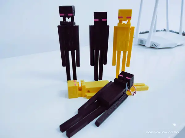 Minecraft 一体打印 嘴巴关节可动  末影人