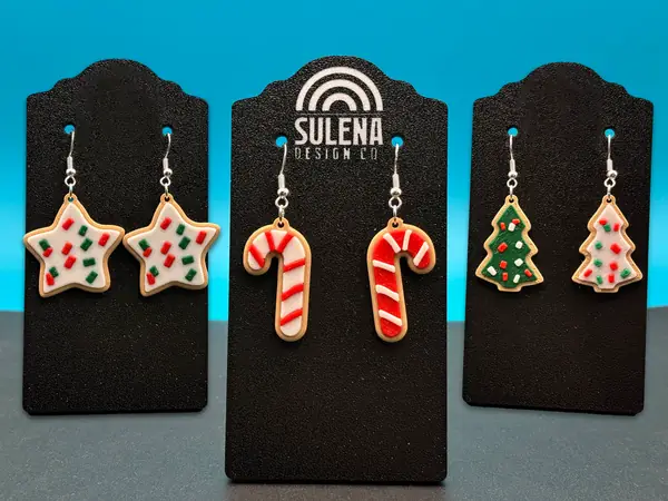 Christmas Sugar Cookie Earrings! 5 Styles