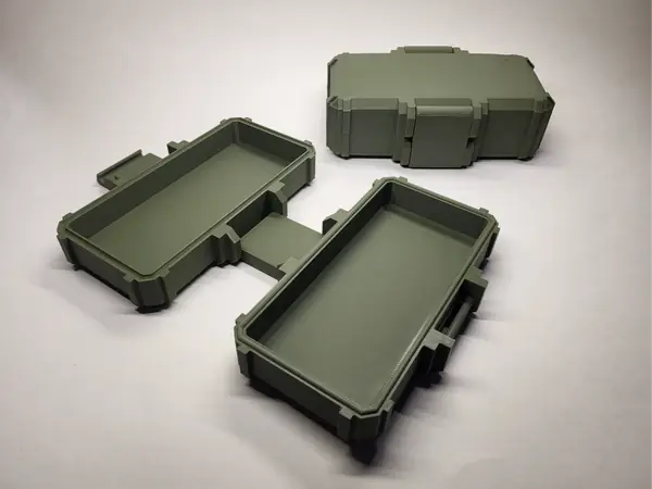 Mil Box print in place rugged tough container
