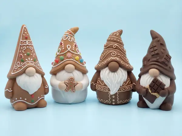 christmas gingerbread gnome figures - christmas