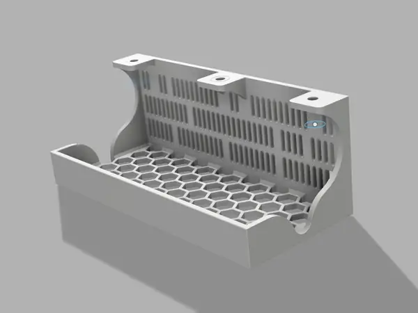 Under Desk Power Adapter Storage Box