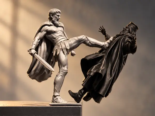 This is Sparta! -King Leonidas Kick Edge Display! 