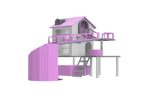 仓鼠空中步道套装玩具小屋Hamster Pet House Skywalk Suite Joy