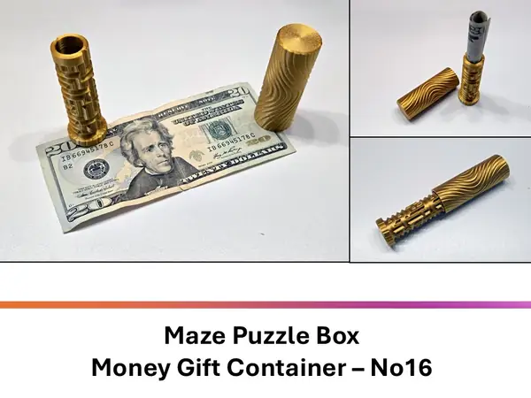 Maze Puzzle Box Money Gift Container – No16