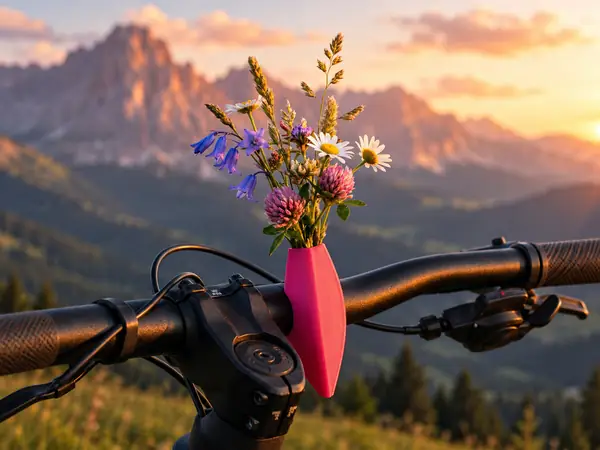 Bicycle Handlebar Flower Vase