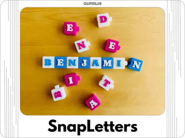 SnapLetters - Parametric Modular Alphabet