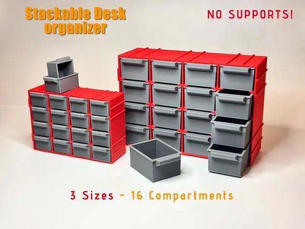 Workshop / Desk Organizer / Stackable / 3 Sizes 