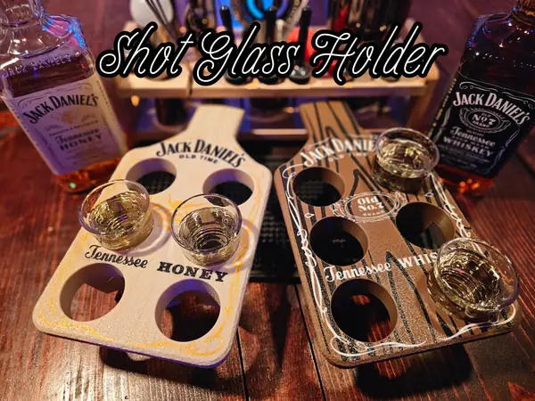 Shot Glass Holder - Jack Daniel's Theme
