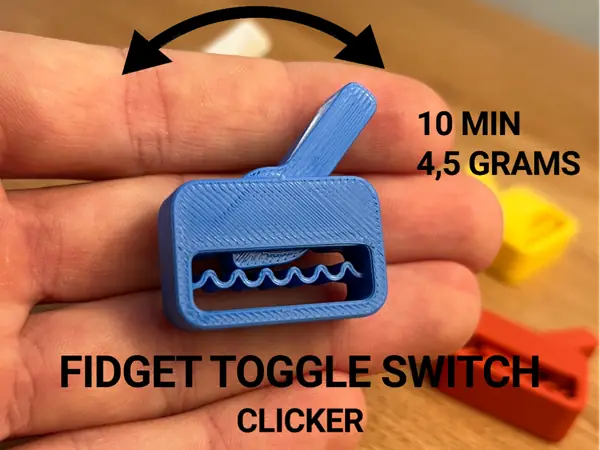 Fidget Toggle Switch Clicker - Print in Place
