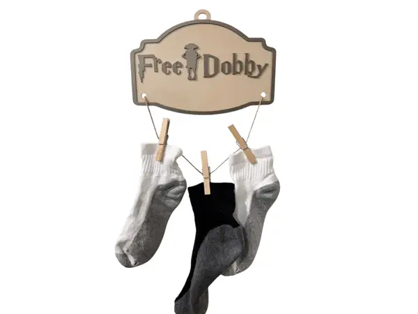 Harry Potter 'Free Dobby' lost sock laundry helper