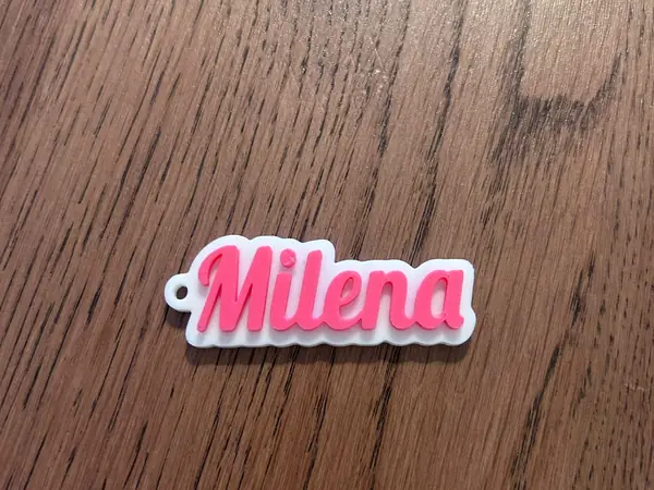Milena name keychain
